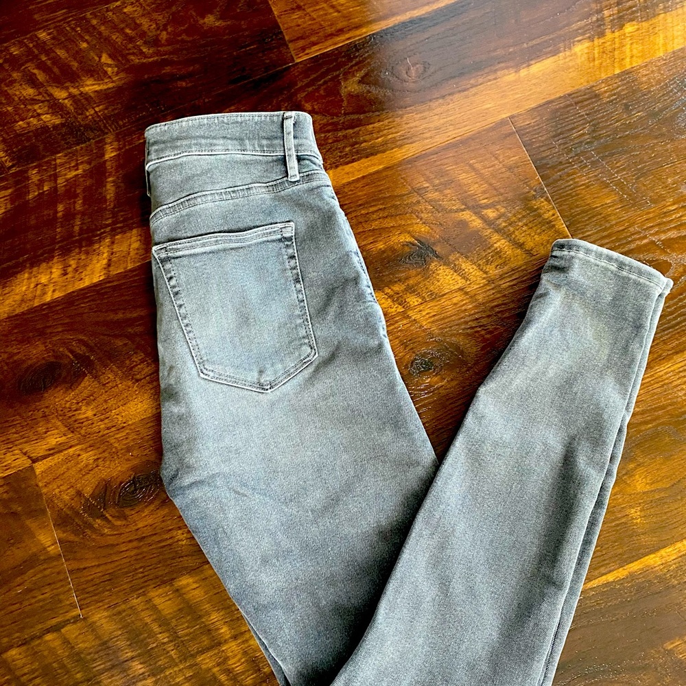 Size 4 Loft high rise denim gray jeans